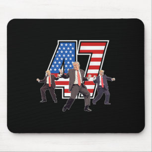 Humourous Trump Funny Victory Dance Trump Dancing Mouse Pad