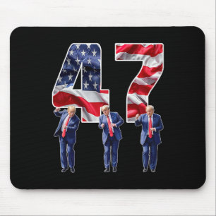 Humourous Trump Funny Victory Dance Trump Dancing Mouse Pad