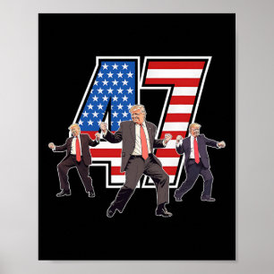 Humourous Trump Funny Victory Dance Trump Dancing Poster