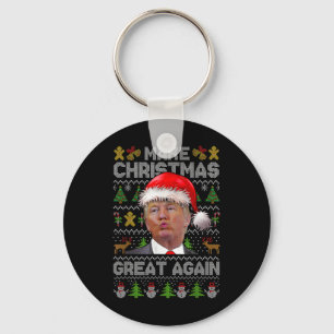 Humourous Trump Ill Christmas Tee Key Ring