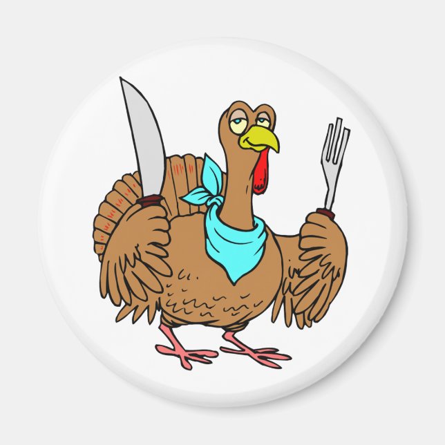 Humourous Turkey Magnet (Front)