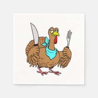 Humourous Turkey Napkin