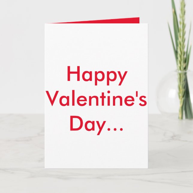 Humourous Valentine's Card (Front)