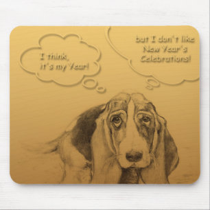 Humourous Vietnamese Chinese Dog Year Mousepad