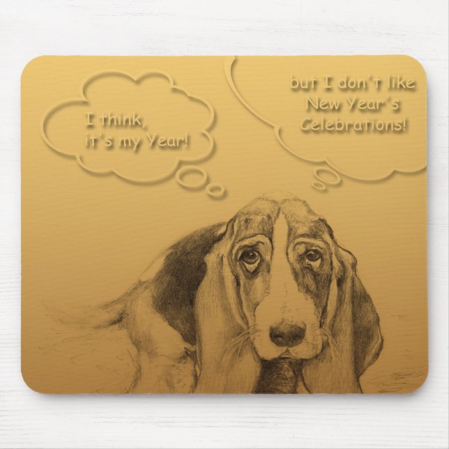 Humourous Vietnamese Chinese Dog Year Mousepad (Front)