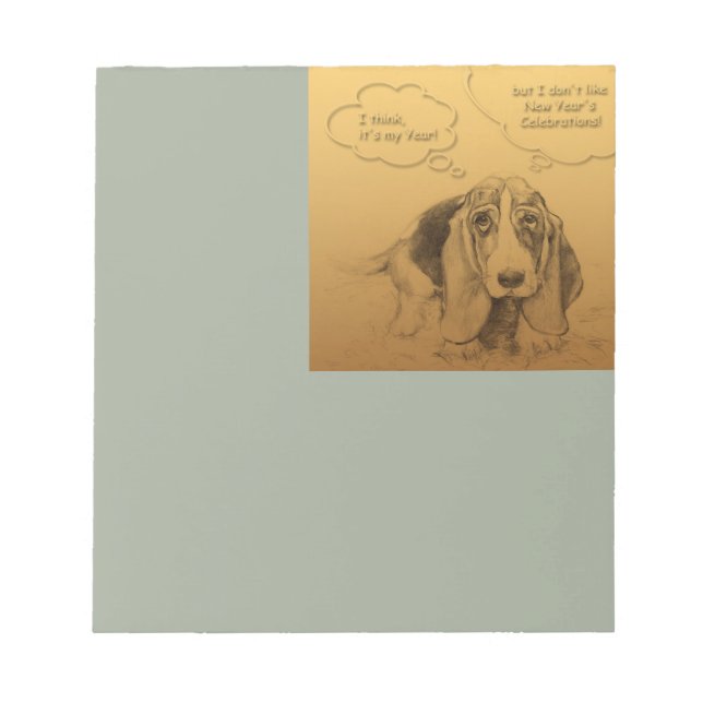 Humourous Vietnamese Chinese Dog Year Notepad (Front)