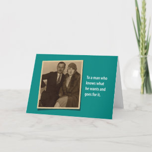 Humourous Vintage 1930's Birthday Gift Card Holder