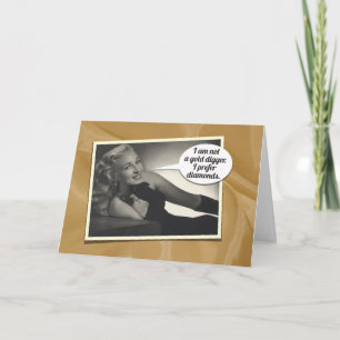 Humourous Vintage 1934's Birthday Gift Card for