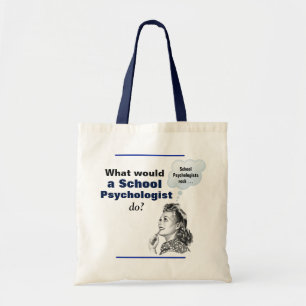 Humourous Vintage-Inspired School Psychology Tote Bag