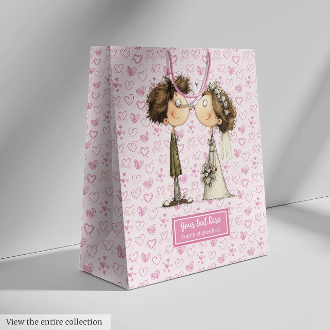 Humourous wedding gift bag for couple (Humorous wedding gift bag for couple)