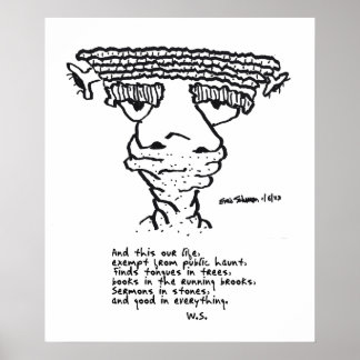 Humourous Well-Read Freak Poster 1-6-23