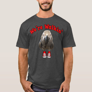 Humourous Were Parrot Walking Fitness Pun Tee