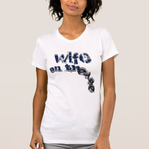 Humourous Wife on the Edge Graphics T-Shirt