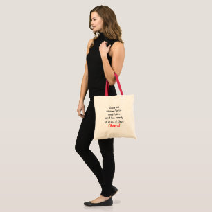 Humourous Wine Cheese Quote Tote Bag