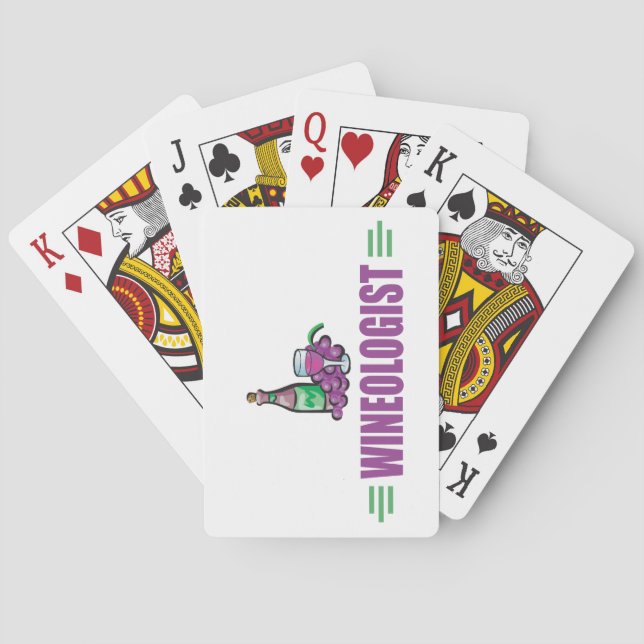 Humourous Wine Playing Cards (Back)