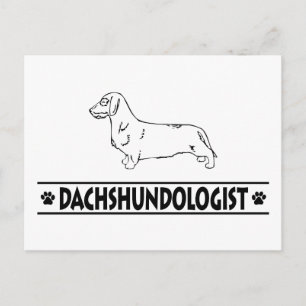 Humourous Wirehaired Dachshund Postcard