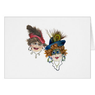 Humourous Women and Pizza vs Salad card