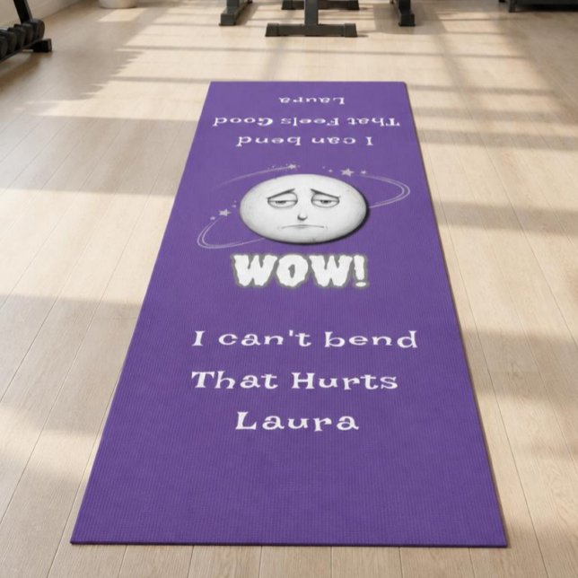 Humourous WOW Moonface Yoga Mat (Creator Uploaded)