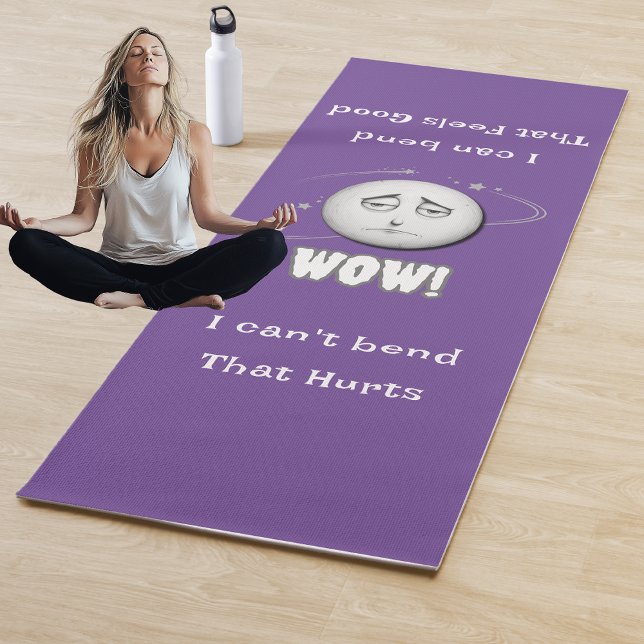 Humourous WOW Moonface Yoga Mat (Creator Uploaded)