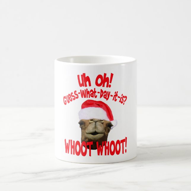 Hump Day Camel Christmas Coffee Mug (Center)