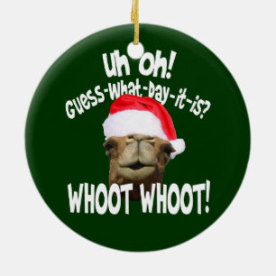 Hump Day Camel Christmas Ornament