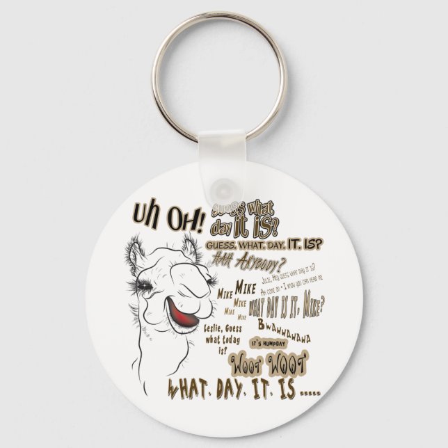 Hump Day Camel Key Ring (Front)