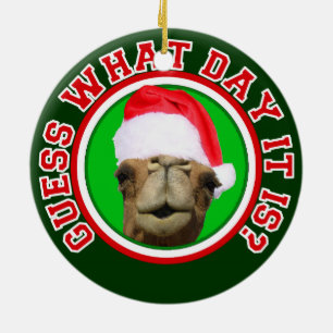 Hump Day Camel Santa Christmas 2013 Ornament