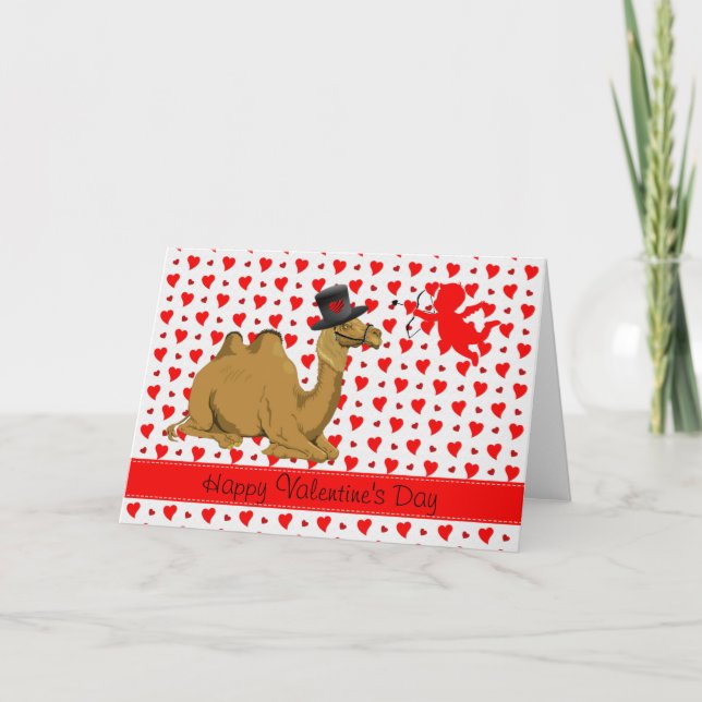 Hump Day Camel Valentine's Day card (Front)