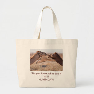 Hump Day Camels Large Tote Bag