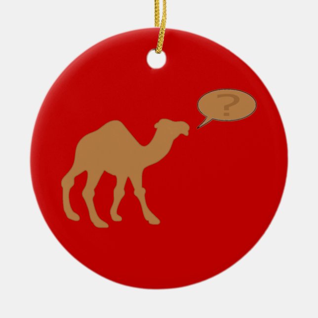 Hump day Hump Day Camel Ceramic Ornament (Front)