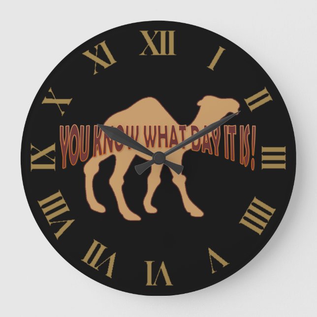 HUMP DAY HUMP DAY CAMEL LARGE CLOCK (Front)