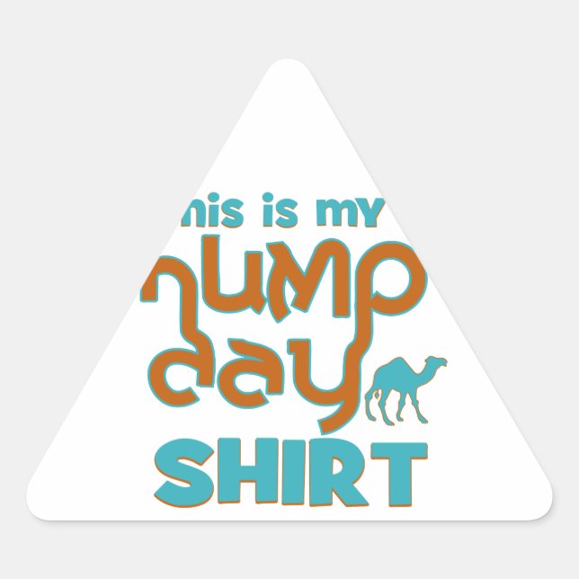 Hump Day Triangle Sticker (Front)