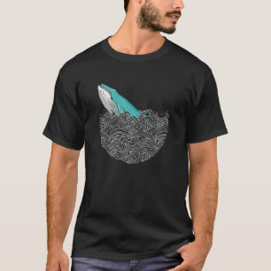 Humpback Blue Whale Ocean Wave Nature Sea Marine A T-Shirt