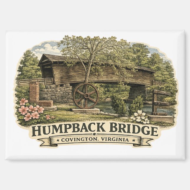 Humpback Bridge  Magnet (Front)