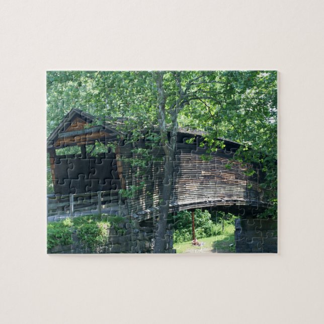 Humpback Covered Bridge Jigsaw Puzzle (Horizontal)