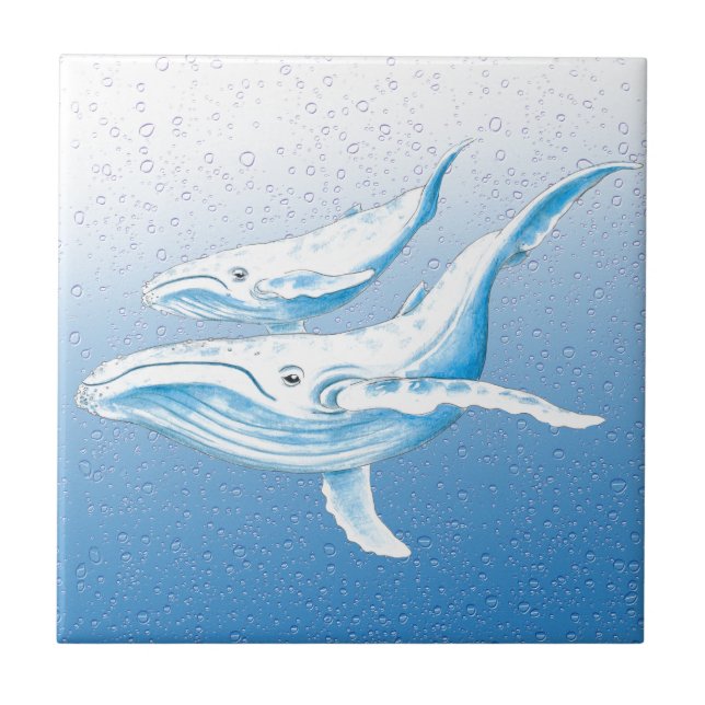 Humpback Family Tile (Front)