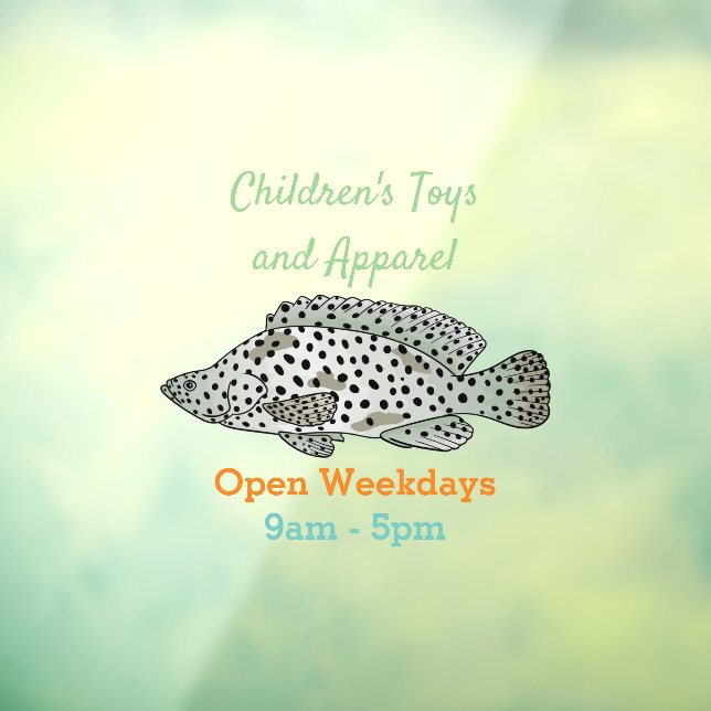 Humpback grouper fish cartoon illustration  (Sheet 3)