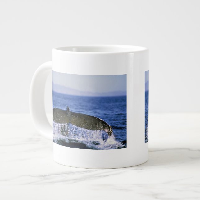 Humpback tail. large coffee mug (Front Left)