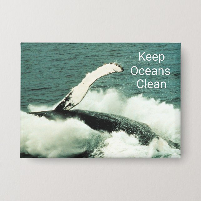 Humpback Whale Beauty Breaching: Button (Front)