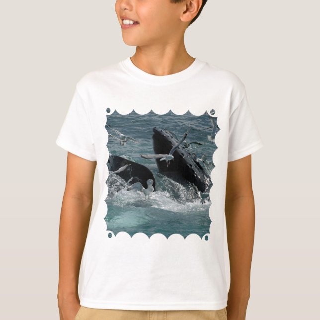 Humpback Whale Children's Sweatshirt T-Shirt (Front)