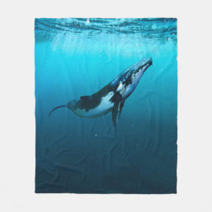 Humpback Whale Fleece Blanket