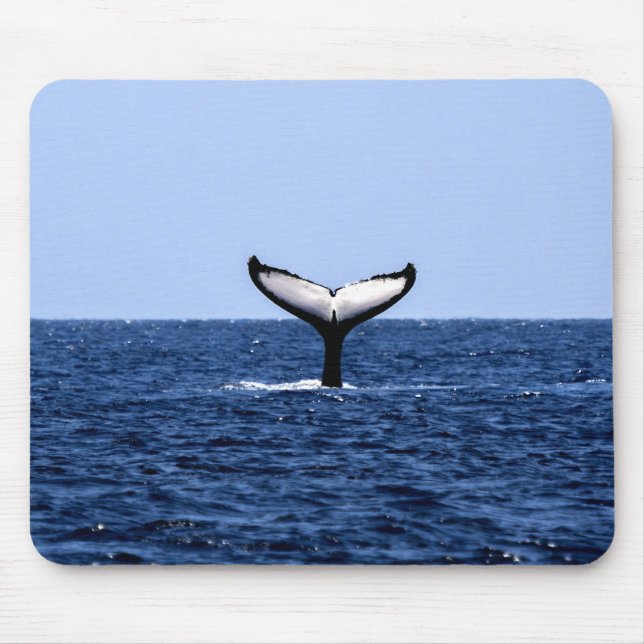 Humpback Whale in Ocean Mouse Pad (Front)