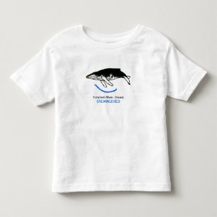 Humpback WHALE - Marine animal graphic - Toddler T-Shirt