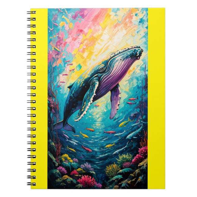 Humpback Whale Painting Notebook (Front)