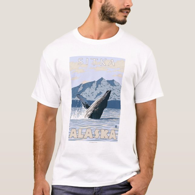 Humpback Whale - Sitka, Alaska T-Shirt (Front)