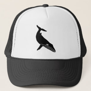 HUMPBACK WHALE SKETCH TRUCKER HAT