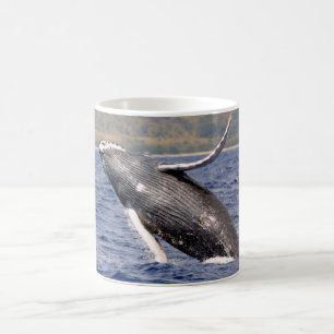 Humpback Whale Splashing Coffee Mug