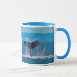 Humpback Whale Tail, Against Whaling Mug
