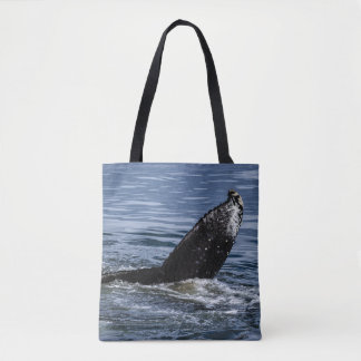 Humpback Whale Tail Close Up - Wildlife Photograph Tote Bag