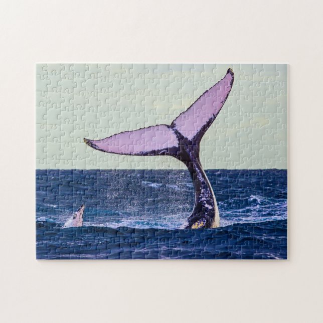 Humpback Whale Tail Fluke Jigsaw Puzzle (Horizontal)